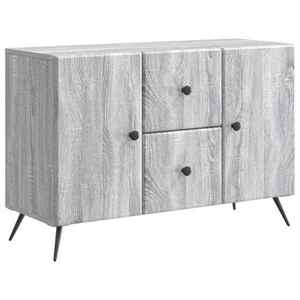vidaXL Bufet cu sertar Sonoma gri 89 x 34, 5 x 60 cm Lemn prelucrat imagine