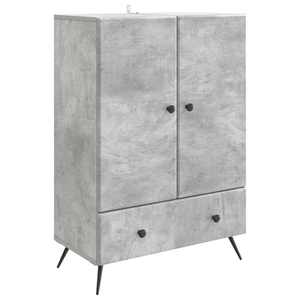 vidaXL Bufet cu sertar Gri Beton 66 x 34, 5 x 95 cm Lemn prelucrat imagine
