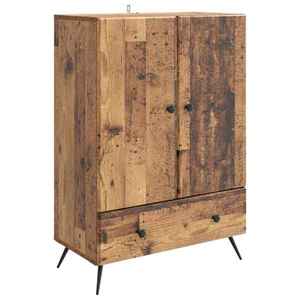 vidaXL Bufet cu sertar Lemn vechi 66 x 34, 5 x 95 cm Lemn prelucrat imagine