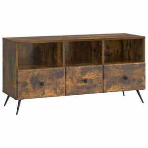 vidaXL Cabinet TV Stejar fumuriu 102 x 34, 5 x 50 cm Lemn prelucrat imagine