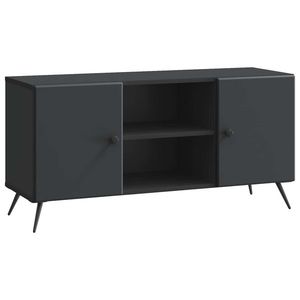 vidaXL Cabinet TV Negru 102 x 34, 5 x 50 cm Lemn prelucrat imagine