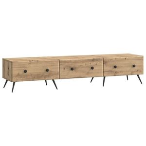 vidaXL Cabinet TV Stejar Artizanal 147 x 34, 5 x 30 cm Lemn prelucrat imagine