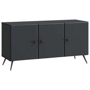 vidaXL Cabinet TV Negru 99 x 34, 5 x 50 cm Lemn prelucrat imagine
