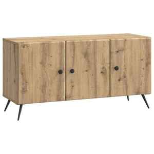 vidaXL Cabinet TV Stejar Artizanal 99 x 34, 5 x 50 cm Lemn prelucrat imagine
