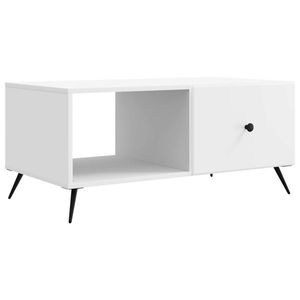 vidaXL Masă de cafea Alb 90 x 50 x 40 cm Lemn prelucrat imagine