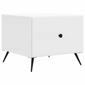 vidaXL Masă de cafea cu sertar Alb 49 x 50 x 40 cm Lemn prelucrat imagine