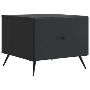 vidaXL Masă de cafea cu sertar Negru 49 x 50 x 40 cm Lemn prelucrat imagine
