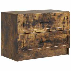 vidaXL Dulap de noapte cu sertar Stejar fumuriu 62 x 34, 5 x 44, 5 cm imagine