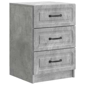 vidaXL Dulap de noapte Gri Beton 43 x 41 x 63, 5 cm Lemn prelucrat imagine