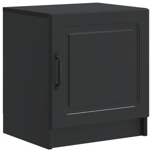 vidaXL Dulap de noapte Negru 43 x 34, 5 x 47 cm Lemn prelucrat imagine