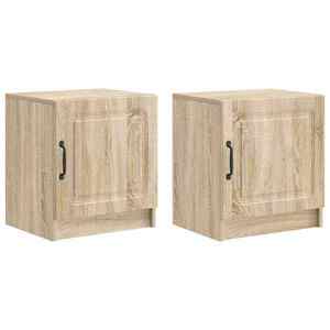 vidaXL Dulap de noapte 2 pcs Stejar Sonoma 43 x 34, 5 x 47 cm imagine