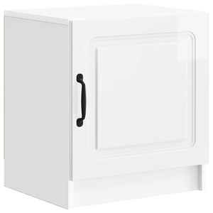 vidaXL Dulap de noapte Alb foarte lucios 43 x 34, 5 x 47 cm imagine