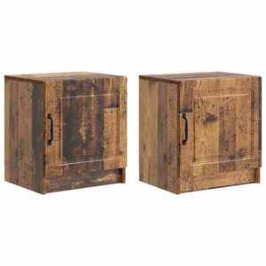 vidaXL Dulap de noapte 2 pcs Lemn vechi 43 x 34, 5 x 47 cm imagine
