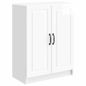 vidaXL Bufet Alb foarte lucios 66 x 34, 5 x 87 cm Lemn prelucrat imagine