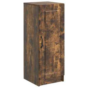 vidaXL Bufet Stejar fumuriu 33 x 34, 5 x 87 cm Lemn prelucrat imagine