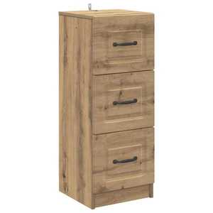 vidaXL Dulap cu sertare Stejar Artizanal 33 x 34, 5 x 87 cm imagine