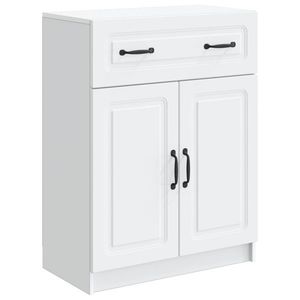 vidaXL Bufet cu sertar Alb 66 x 34, 5 x 87 cm Lemn prelucrat imagine