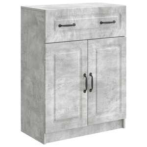 vidaXL Bufet cu sertar Gri Beton 66 x 34, 5 x 87 cm Lemn prelucrat imagine