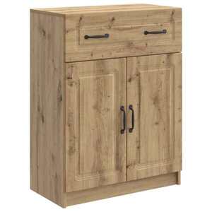 vidaXL Bufet Stejar Artizanal 66 x 34, 5 x 87 cm Lemn prelucrat imagine