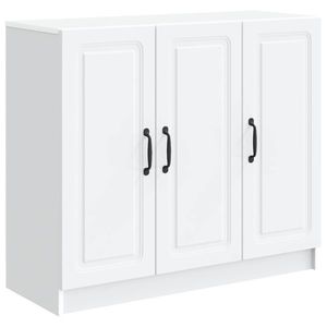 vidaXL Bufet Alb 89 x 34, 5 x 77 cm Lemn prelucrat imagine