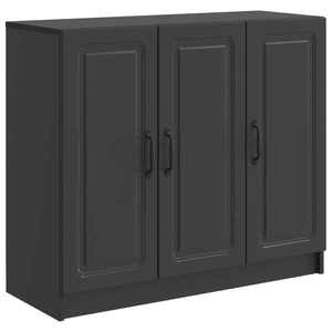 vidaXL Bufet Negru 89 x 34, 5 x 77 cm Lemn prelucrat imagine