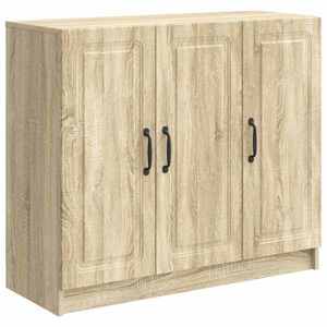 vidaXL Bufet Stejar Sonoma 89 x 34, 5 x 77 cm Lemn prelucrat imagine