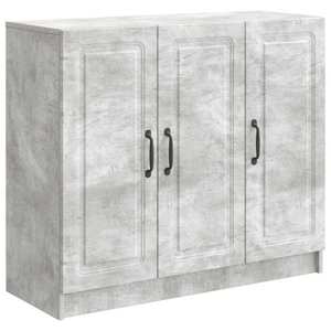 vidaXL Bufet Gri Beton 89 x 34, 5 x 77 cm Lemn prelucrat imagine