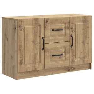 vidaXL Bufet Stejar Artizanal 89 x 34, 5 x 57 cm Lemn prelucrat imagine