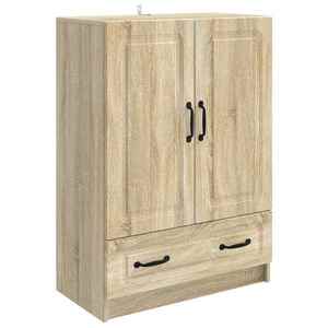 vidaXL Bufet cu sertar Stejar Sonoma 66 x 34, 5 x 92 cm Lemn prelucrat imagine