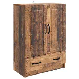 vidaXL Bufet cu sertar Lemn vechi 66 x 34, 5 x 92 cm Lemn prelucrat imagine