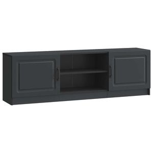 vidaXL Cabinet TV Negru 150 x 31 x 47 cm Lemn prelucrat imagine