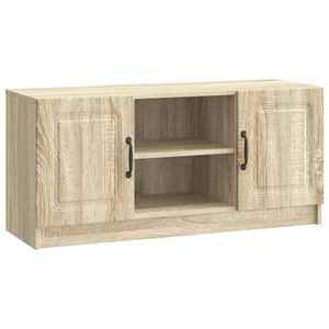 vidaXL Cabinet TV Stejar Sonoma 102 x 34, 5 x 47 cm Lemn prelucrat imagine