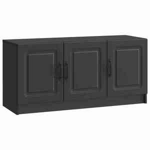 vidaXL Cabinet TV Negru 99 x 34, 5 x 47 cm Lemn prelucrat imagine