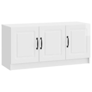 vidaXL Cabinet TV Alb foarte lucios 99 x 34, 5 x 47 cm Lemn prelucrat imagine