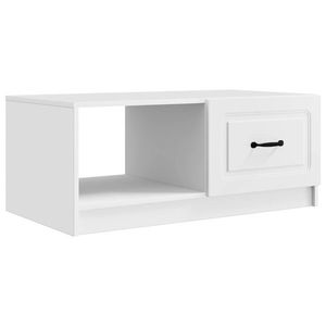 vidaXL Masă de cafea Alb 90 x 50 x 37 cm Lemn prelucrat imagine