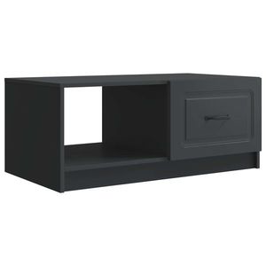 vidaXL Masă de cafea Negru 90 x 50 x 37 cm Lemn prelucrat imagine