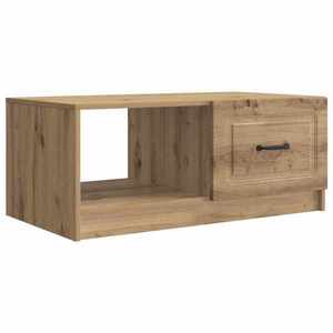 vidaXL Masă de cafea Stejar Artizanal 90 x 50 x 37 cm Lemn prelucrat imagine