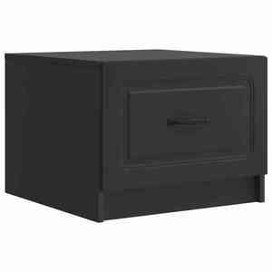 vidaXL Masă de cafea cu sertar Negru 49 x 50 x 37 cm Lemn prelucrat imagine