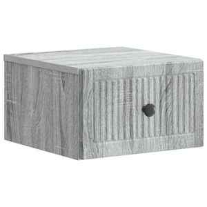 vidaXL Dulap de noapte suspendat Sonoma gri 33 x 34, 5 x 20 cm imagine
