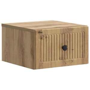 vidaXL Dulap de noapte suspendat Stejar Artizanal 33 x 34, 5 x 20 cm imagine