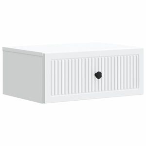 vidaXL Dulap de noapte cu sertar Alb 49 x 34, 5 x 20 cm Lemn prelucrat imagine