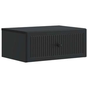 vidaXL Dulap de noapte Negru 49 x 34, 5 x 20 cm Lemn prelucrat imagine