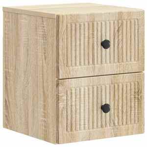 vidaXL Dulap de noapte suspendat Stejar Sonoma 33 x 34, 5 x 40 cm imagine
