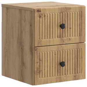 vidaXL Dulap de noapte suspendat Stejar Artizanal 33 x 34, 5 x 40 cm imagine