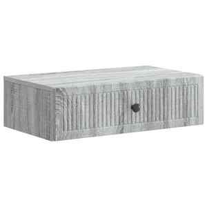 vidaXL Masă laterală montată pe perete Sonoma gri 59 x 34, 5 x 17 cm imagine