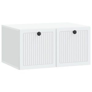 vidaXL Oglindă TV montată pe perete Pe perete Alb 59, 5 x 41 x 30 cm imagine