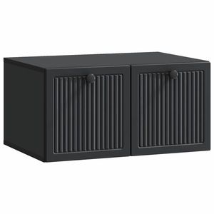 vidaXL Oglindă TV montată pe perete Pe perete Negru 59, 5 x 41 x 30 cm imagine