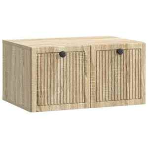 vidaXL Oglindă TV montată pe perete Stejar Sonoma 59, 5 x 41 x 30 cm imagine