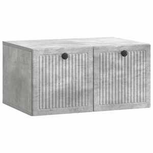 vidaXL Oglindă TV montată pe perete Gri Beton 59, 5 x 41 x 30 cm imagine
