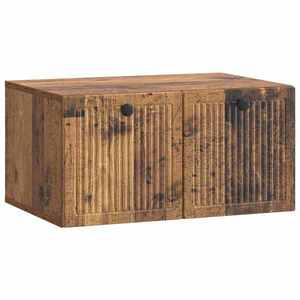 vidaXL Oglindă TV montată pe perete Lemn vechi 59, 5 x 41 x 30 cm imagine